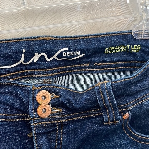 💙 INK Denim Straight Leg Regular Fit Jeans Size 6P - Picture 4 of 5